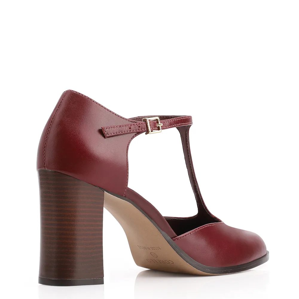 Scarpin Couro Vinho - imagem 4