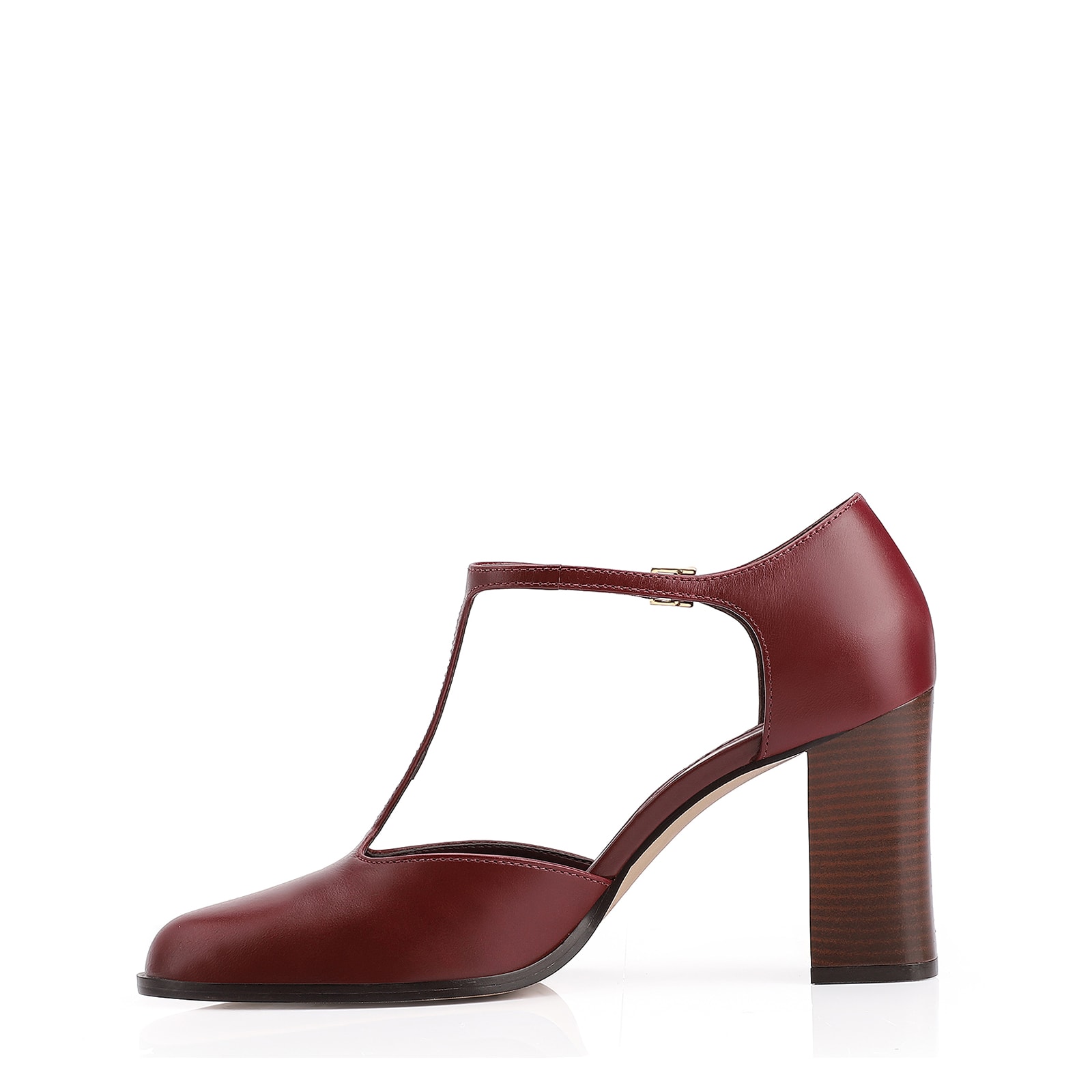 Scarpin Couro Vinho