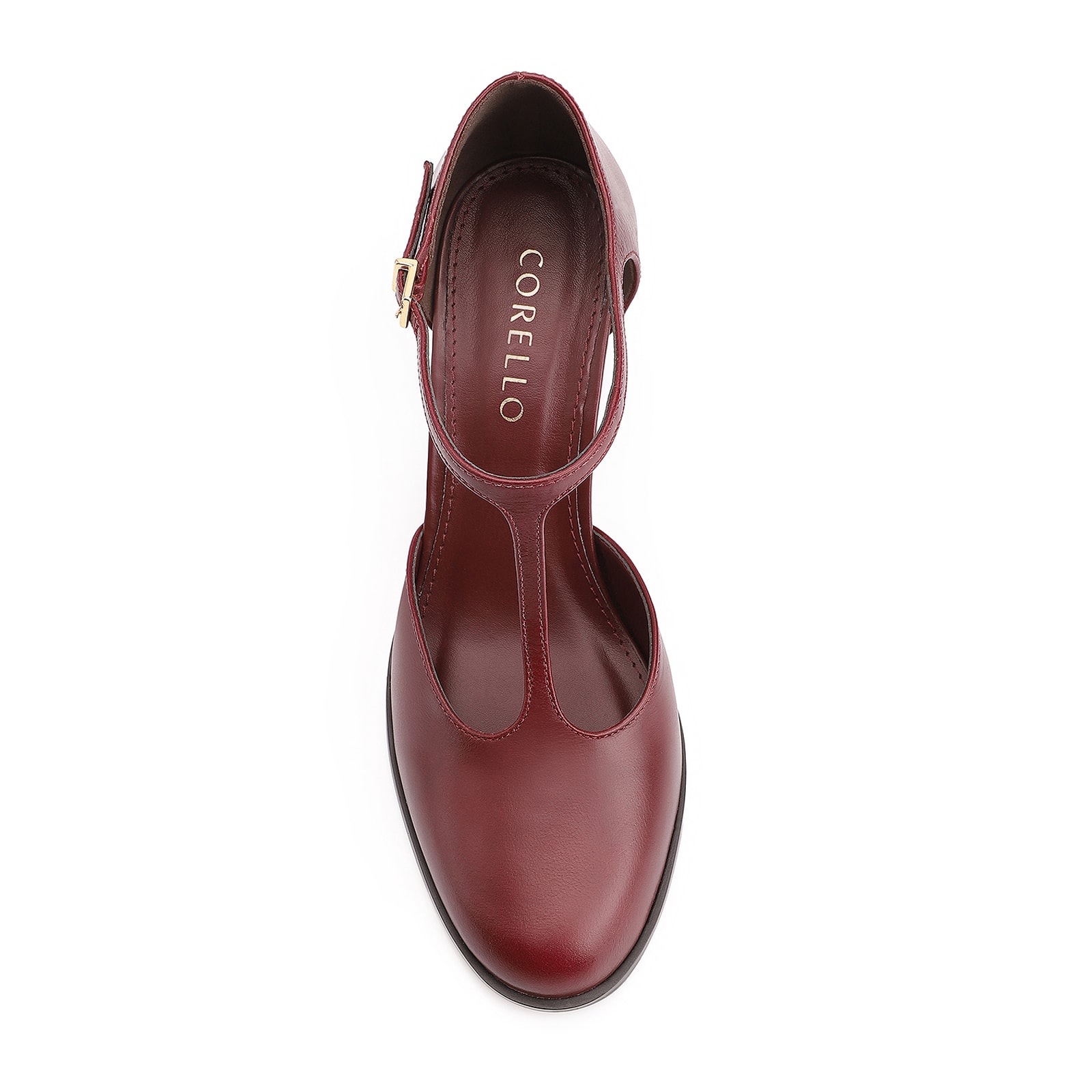 Scarpin Couro Vinho
