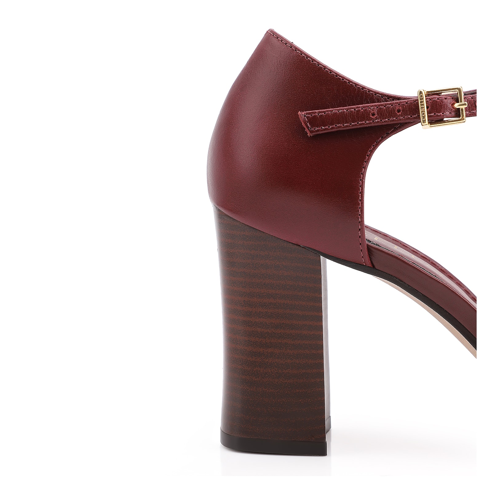 Scarpin Couro Vinho