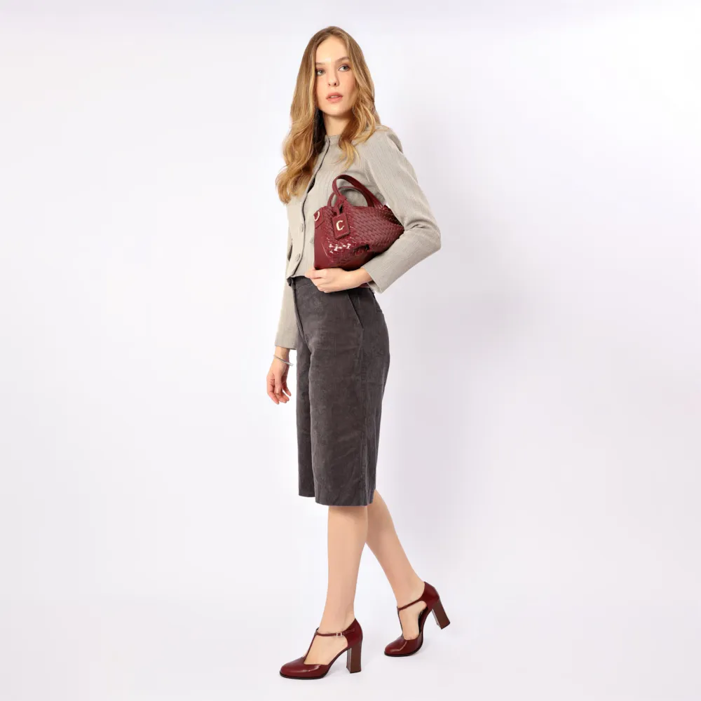 Scarpin Couro Vinho - imagem 9