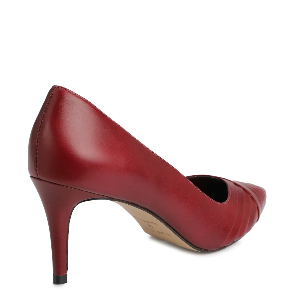 Scarpin Couro Vinho - imagem 3