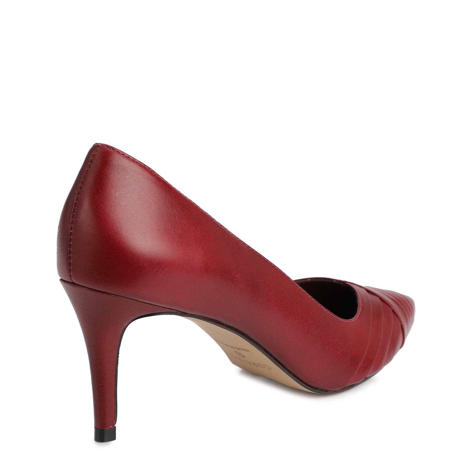 Scarpin Couro Vinho