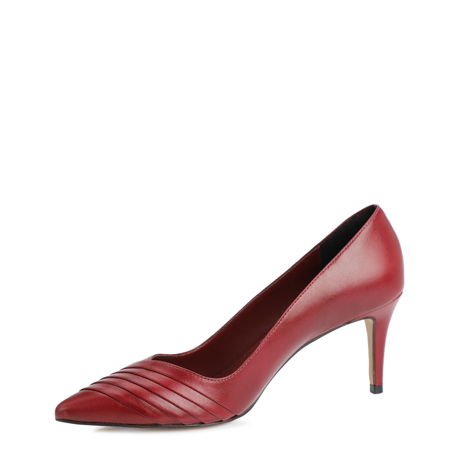 Scarpin Couro Vinho