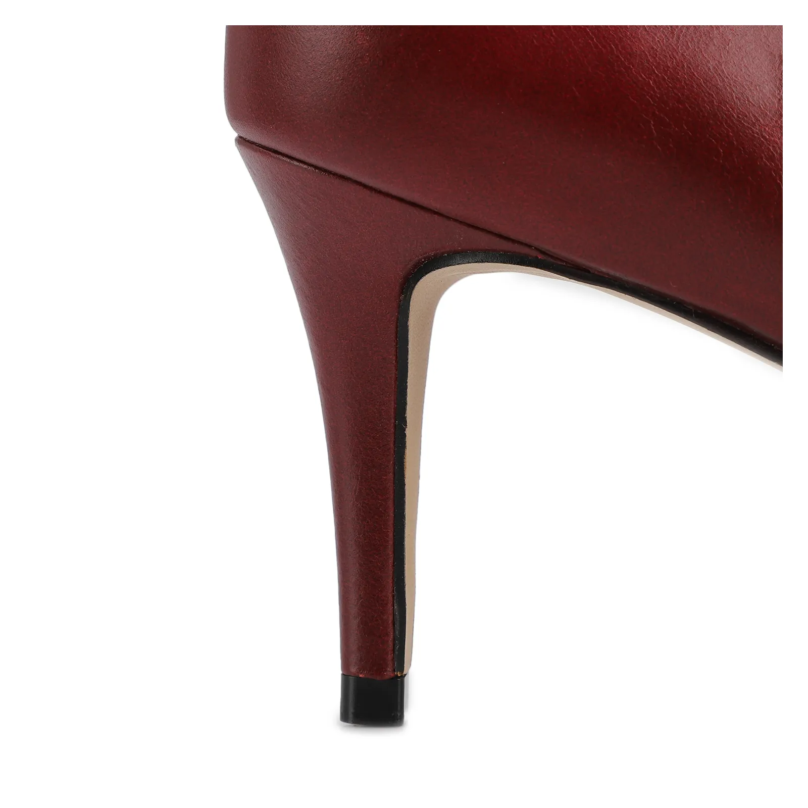 Scarpin Couro Vinho