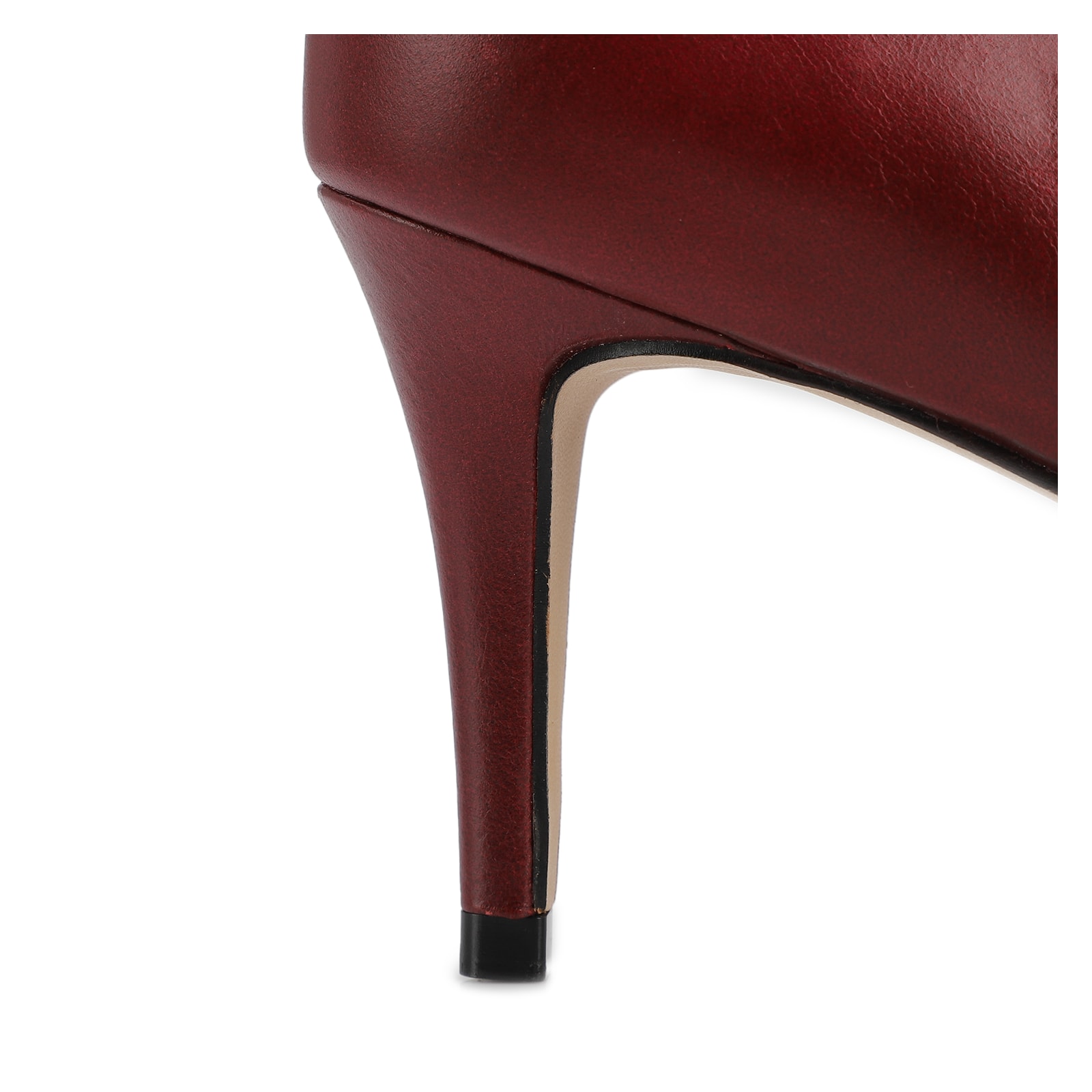 Scarpin Couro Vinho