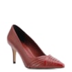 Scarpin Couro Vinho - imagem 1