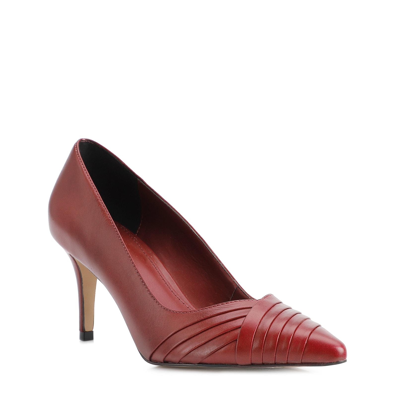 Scarpin Couro Vinho