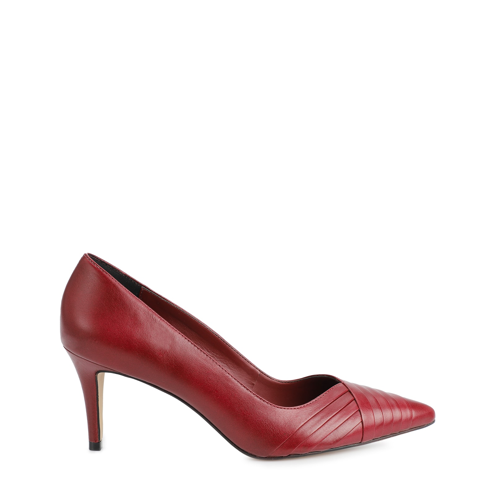 Scarpin Couro Vinho