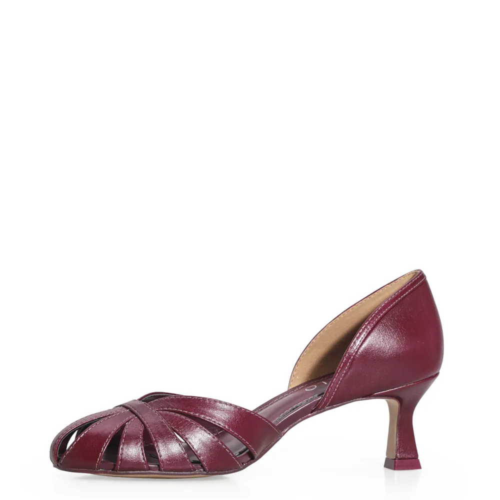 Scarpin Couro Vinho - imagem 4
