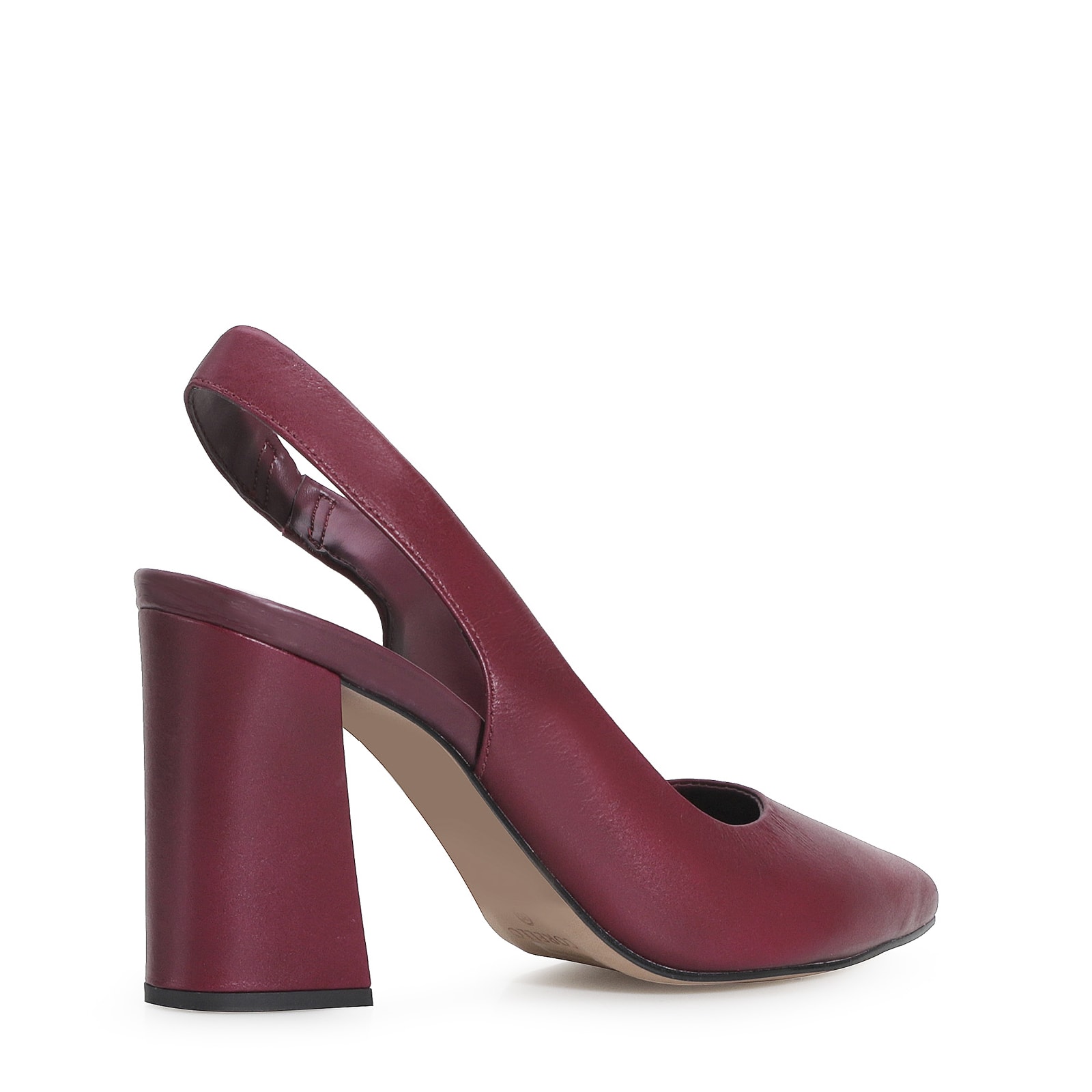 Scarpin Couro Vinho