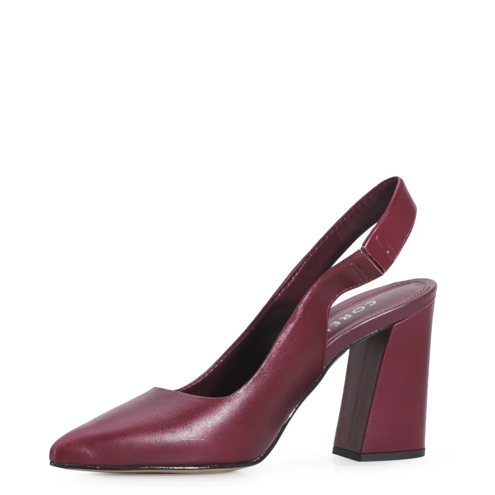 Scarpin Couro Vinho - imagem 5