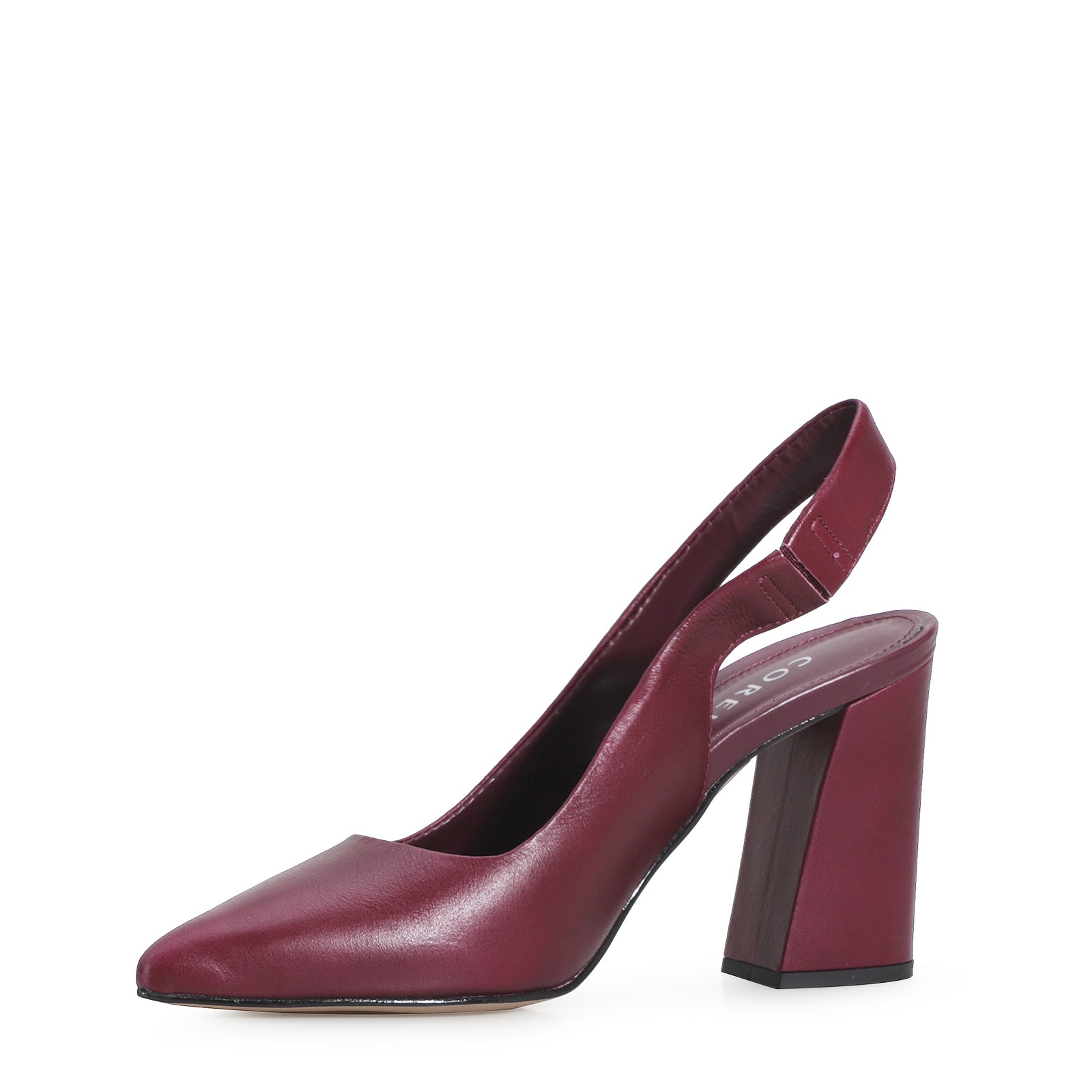 Scarpin Couro Vinho