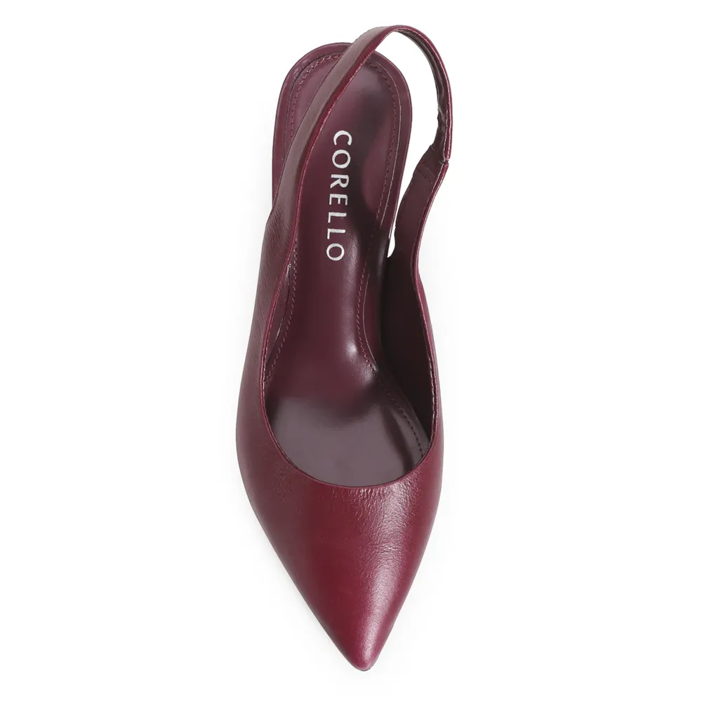 Scarpin Couro Vinho - imagem 6