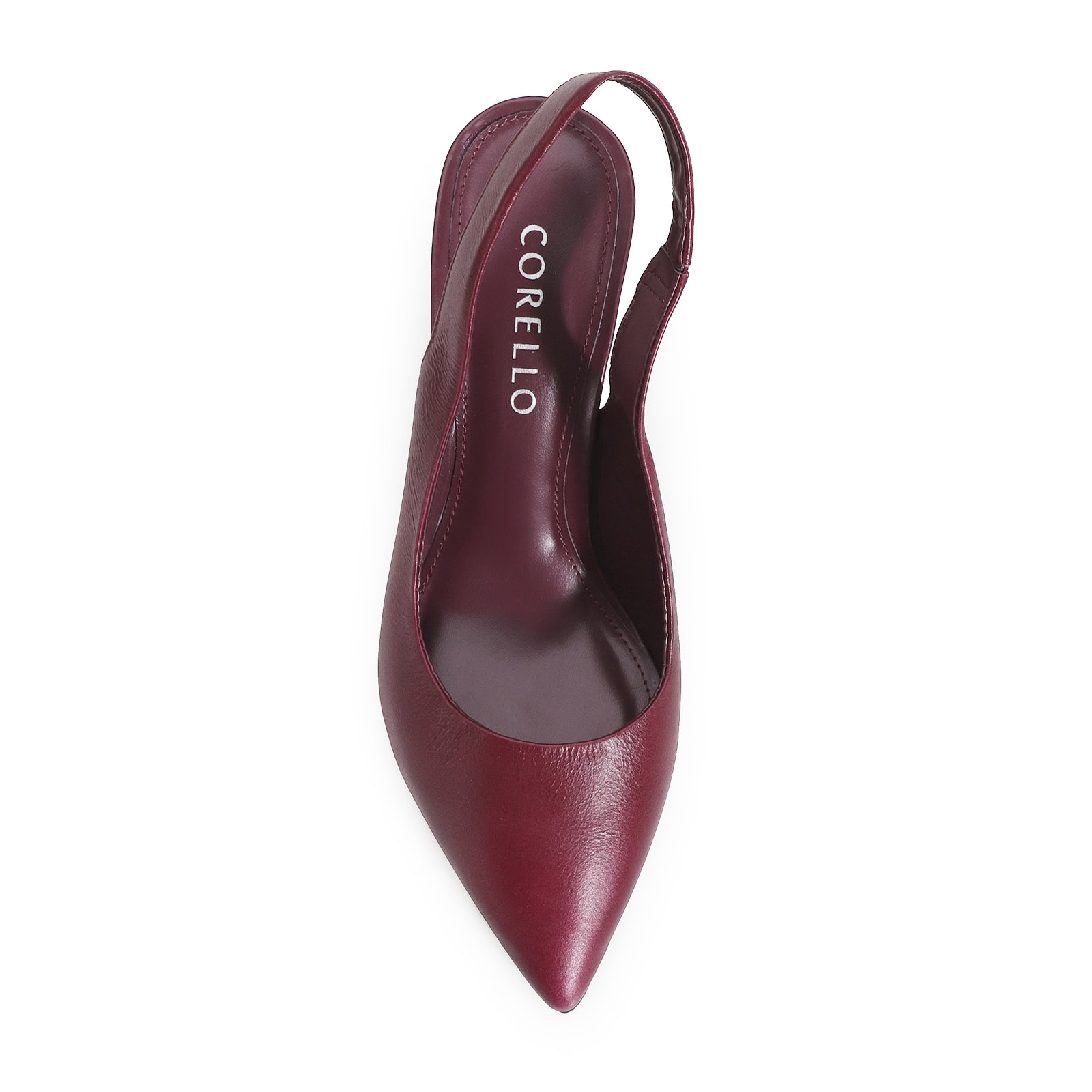 Scarpin Couro Vinho