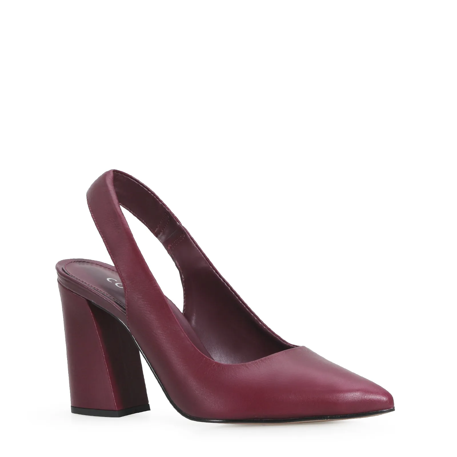 Scarpin Couro Vinho