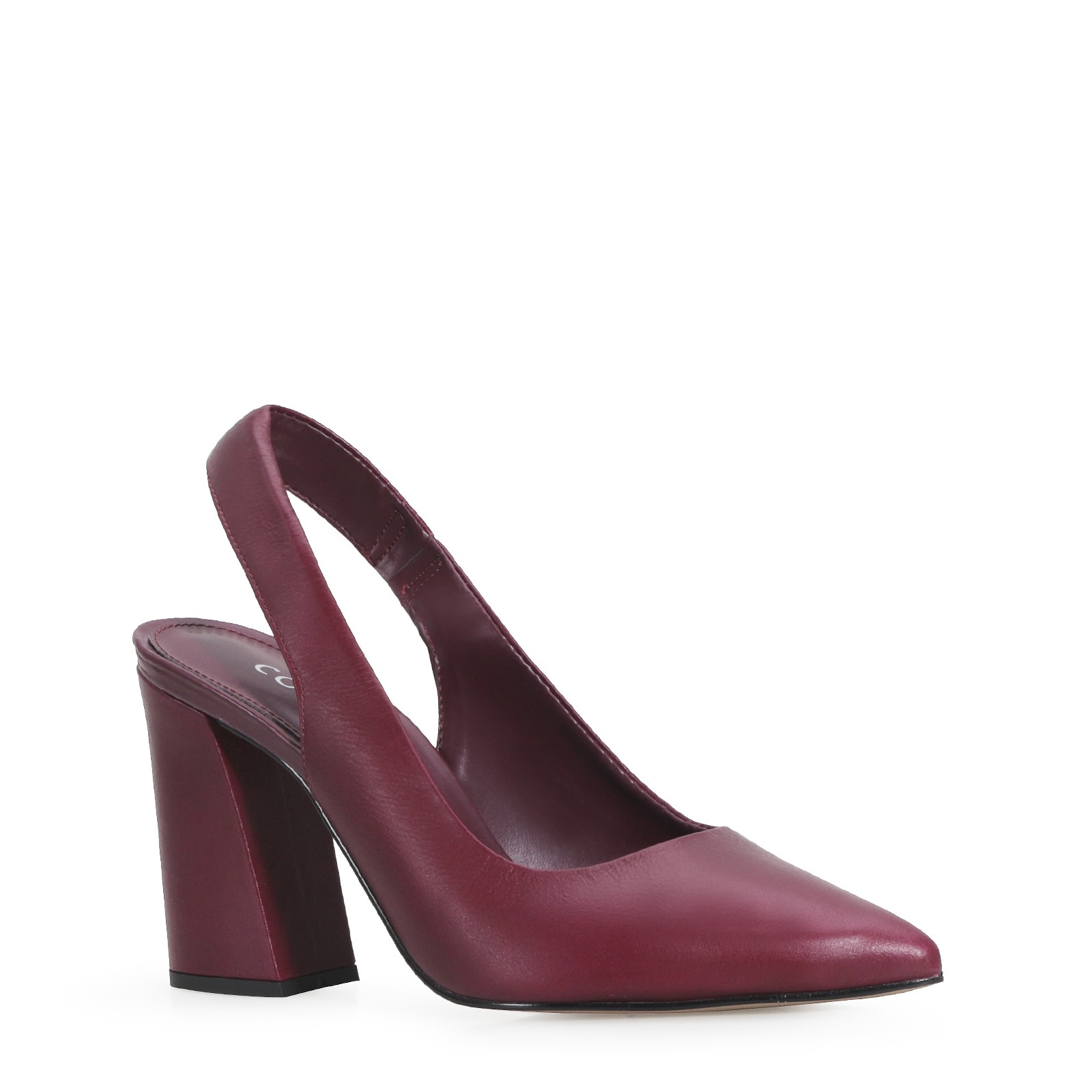 Scarpin Couro Vinho