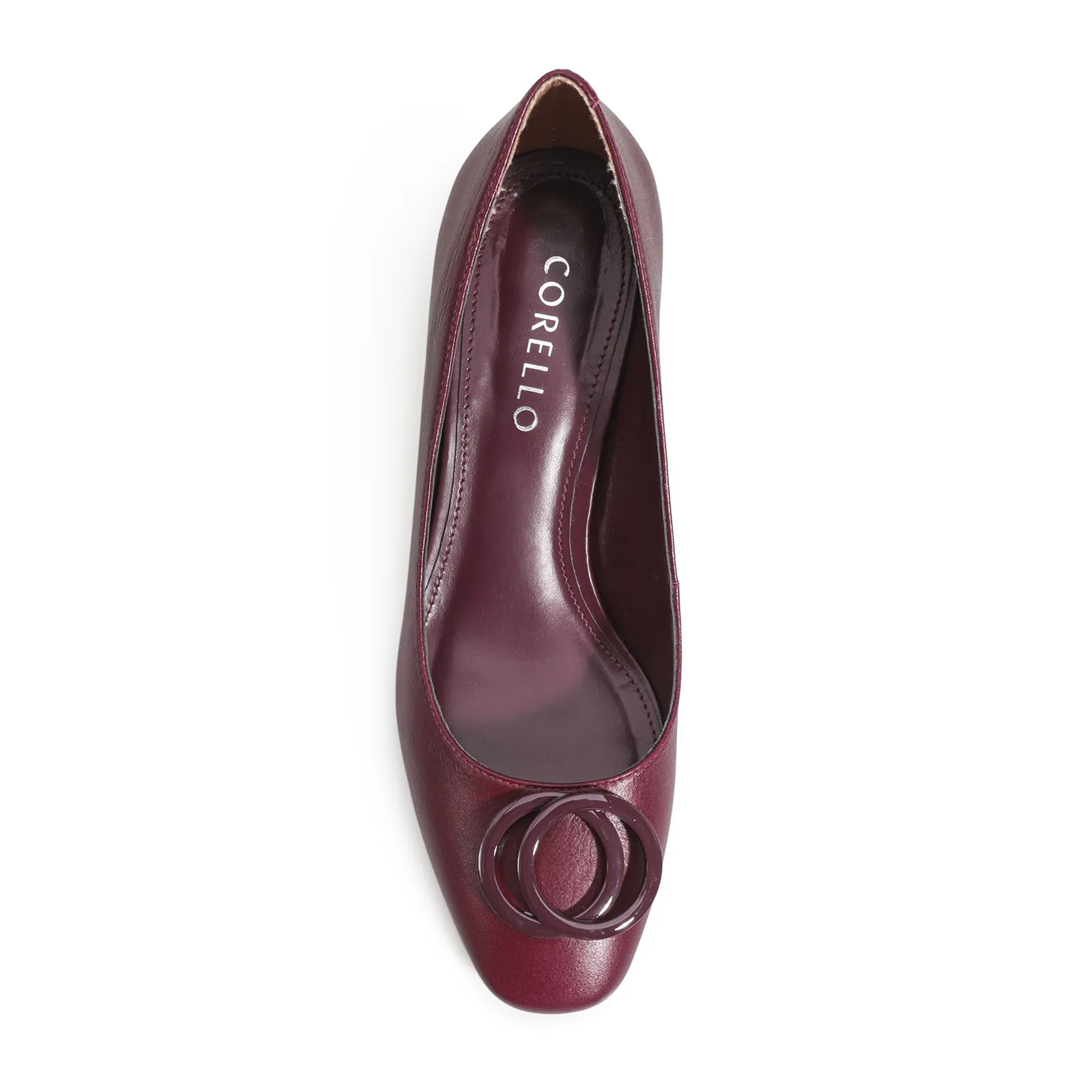 Scarpin Couro Vinho