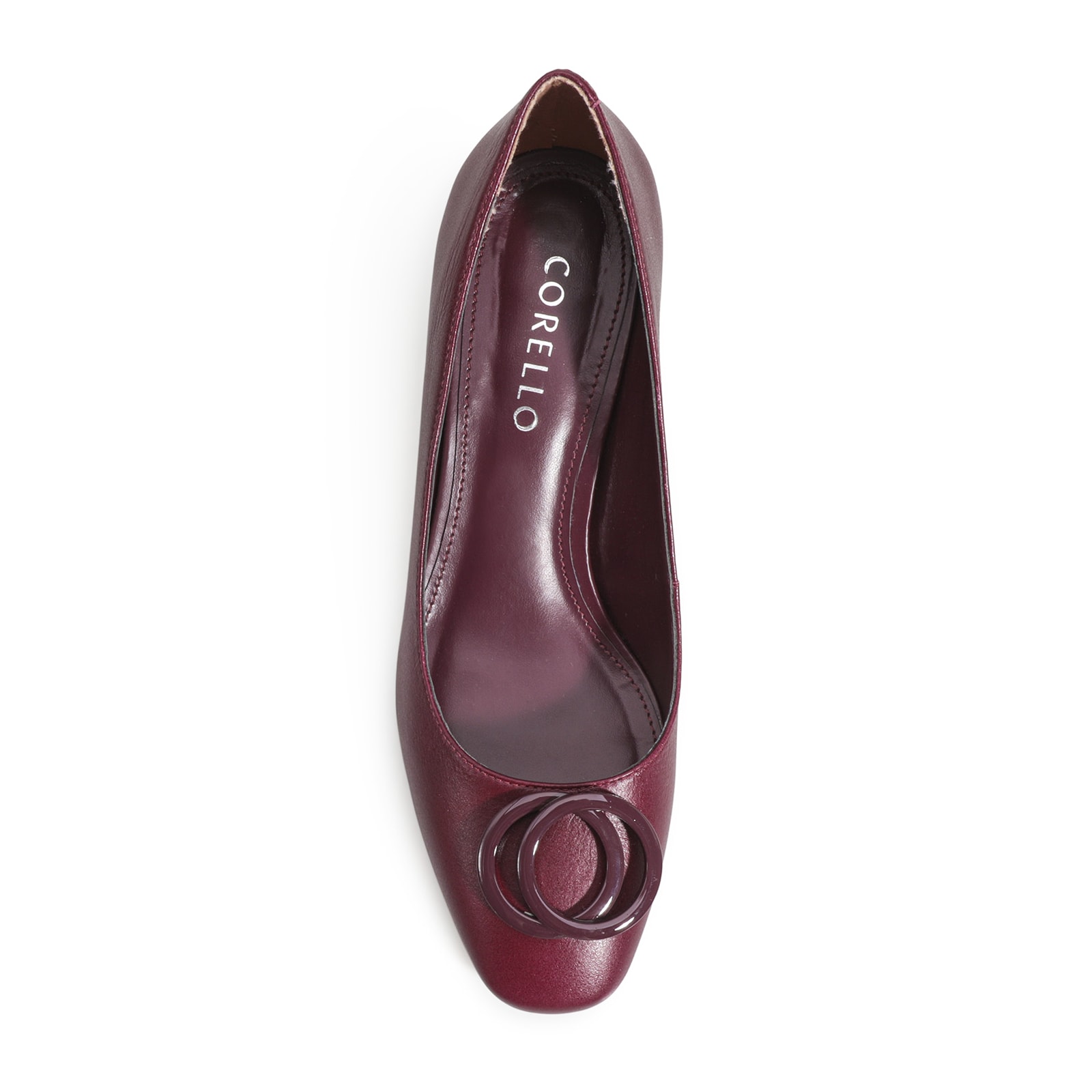 Scarpin Couro Vinho