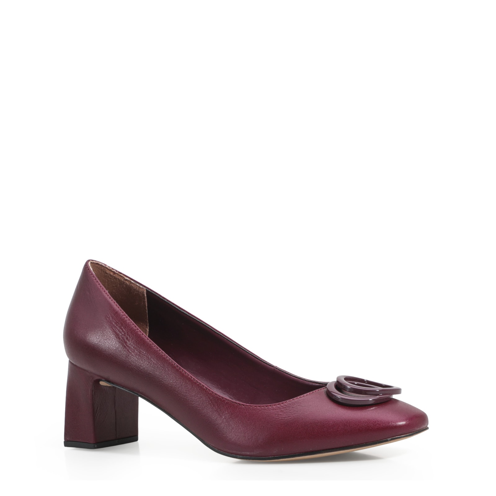 Scarpin Couro Vinho