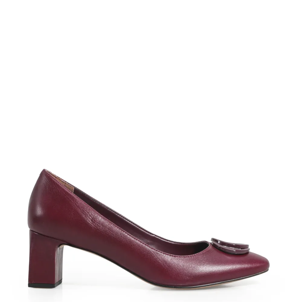 Scarpin Couro Vinho - imagem 2