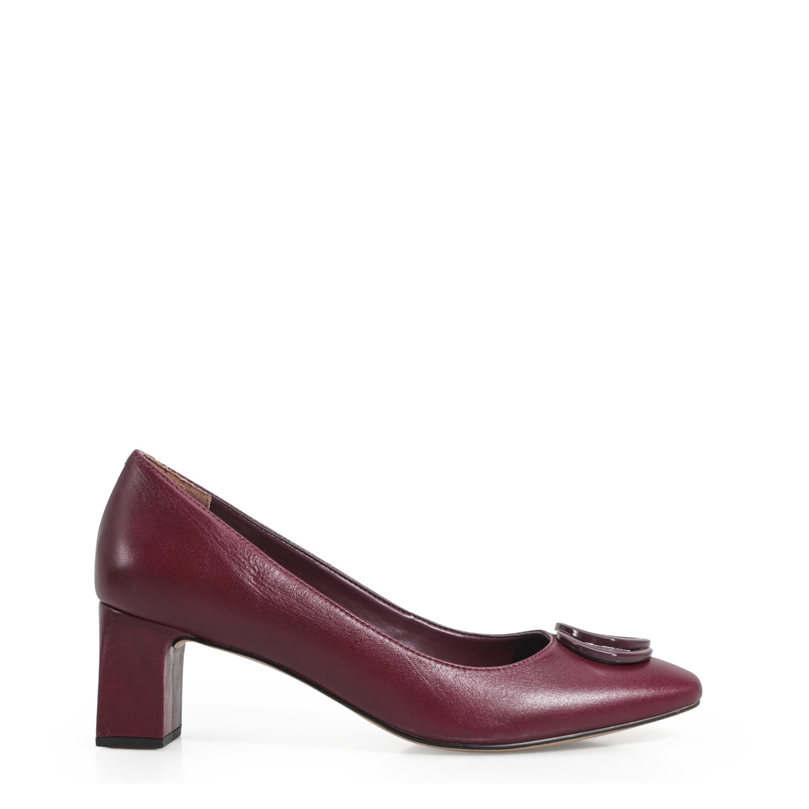 Scarpin Couro Vinho