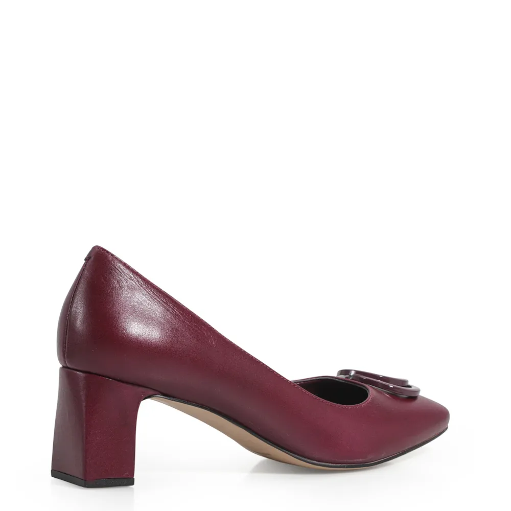Scarpin Couro Vinho - imagem 3