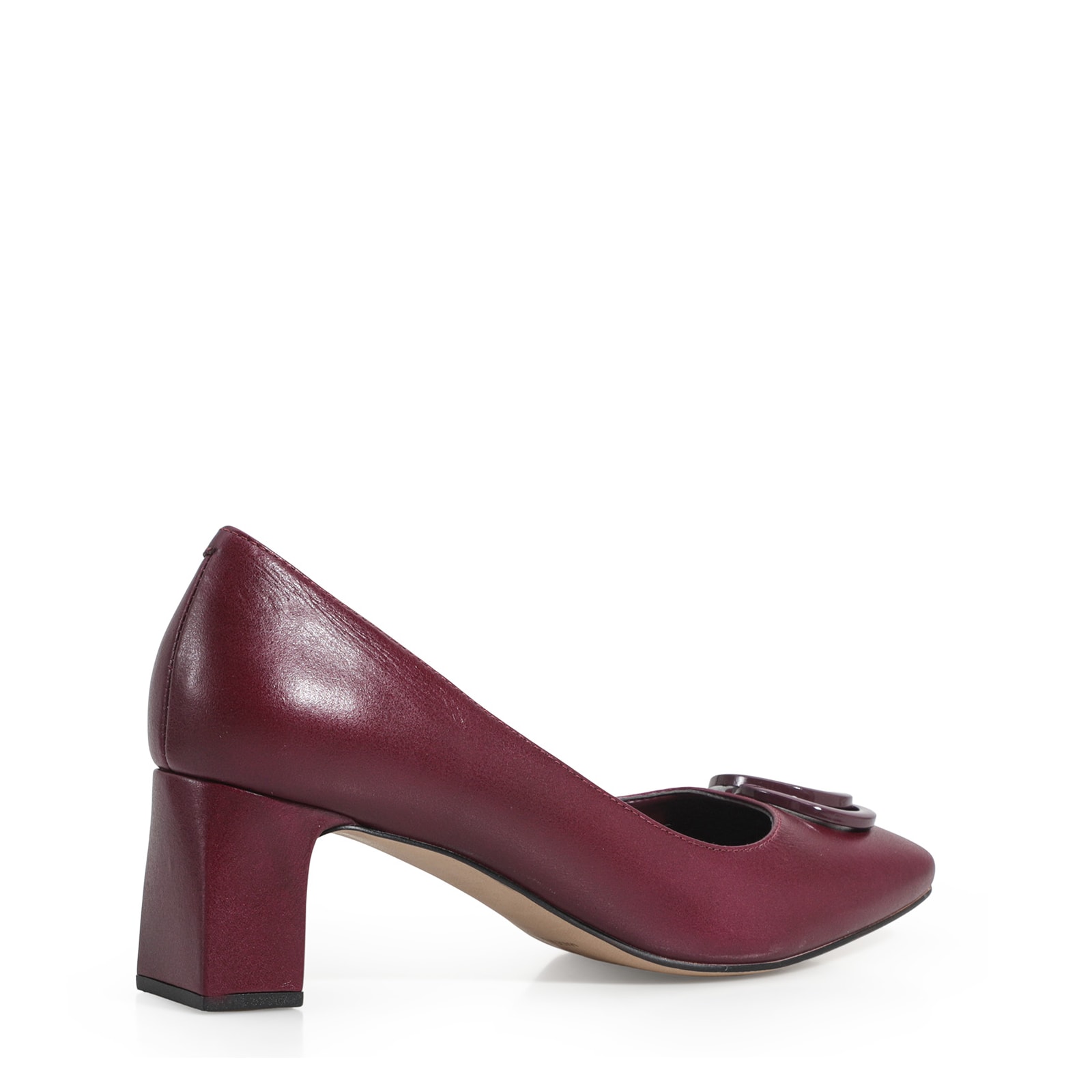 Scarpin Couro Vinho