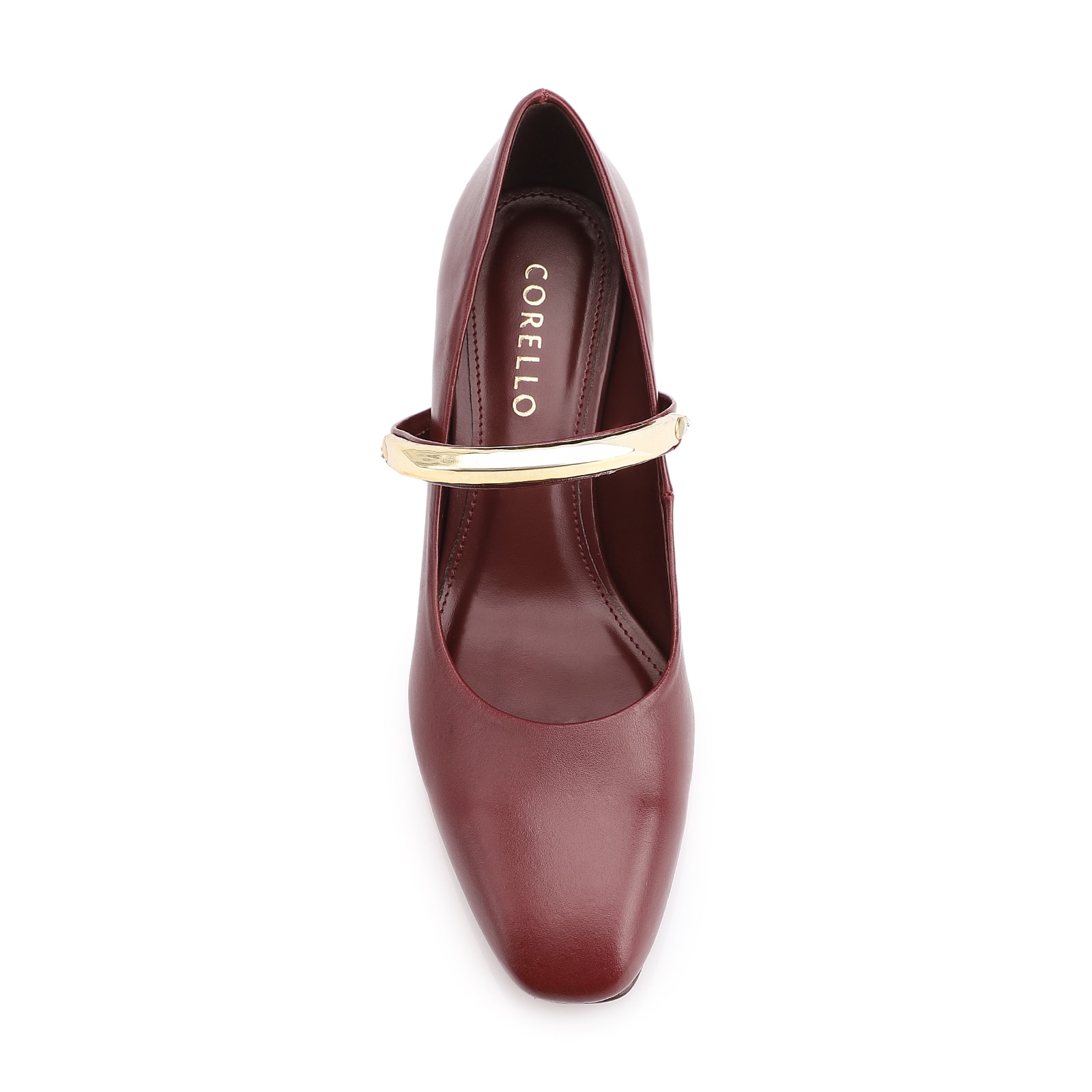 Scarpin Couro Vinho