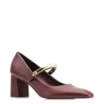 Scarpin Couro Vinho - imagem 1