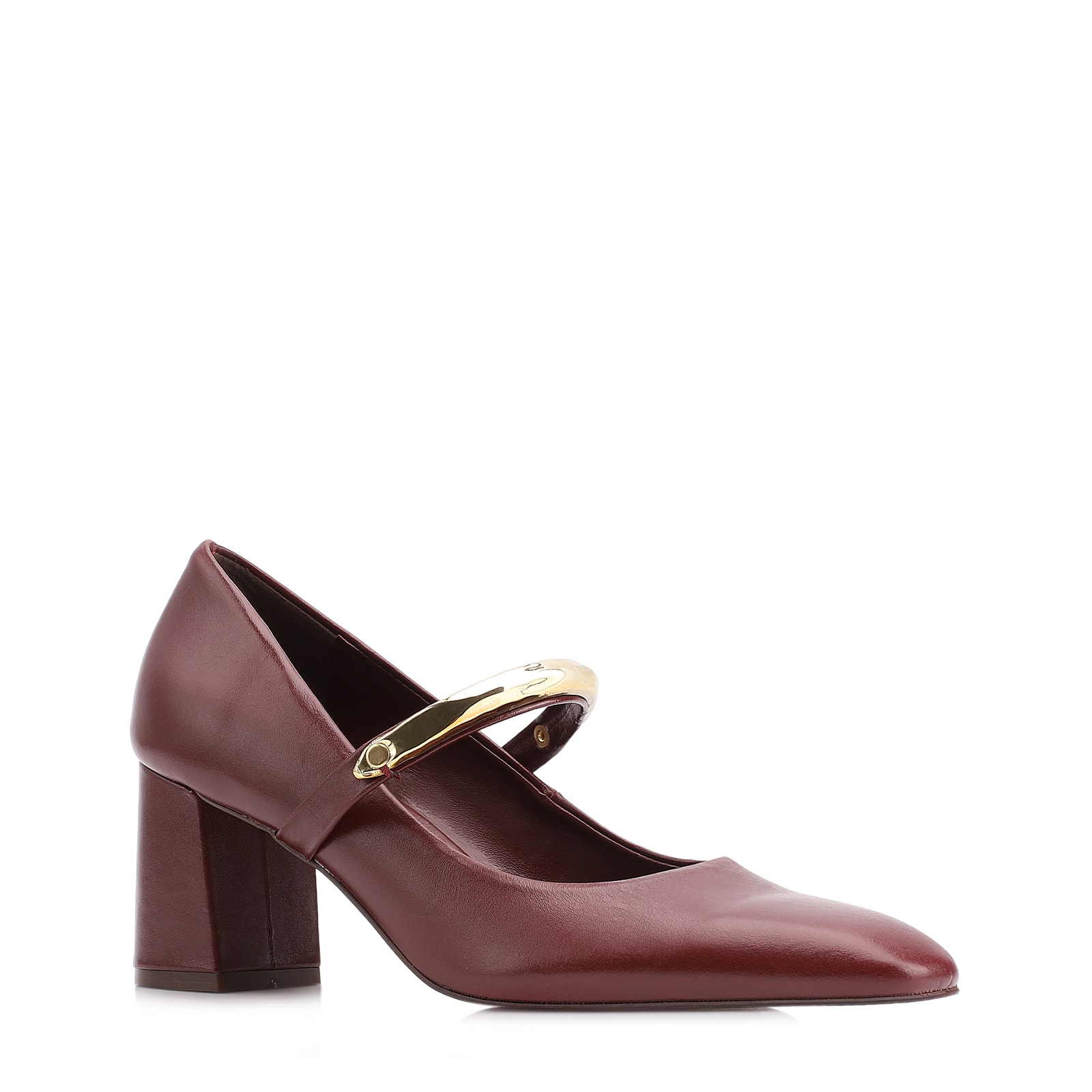 Scarpin Couro Vinho