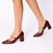 Scarpin Couro Vinho - imagem 2