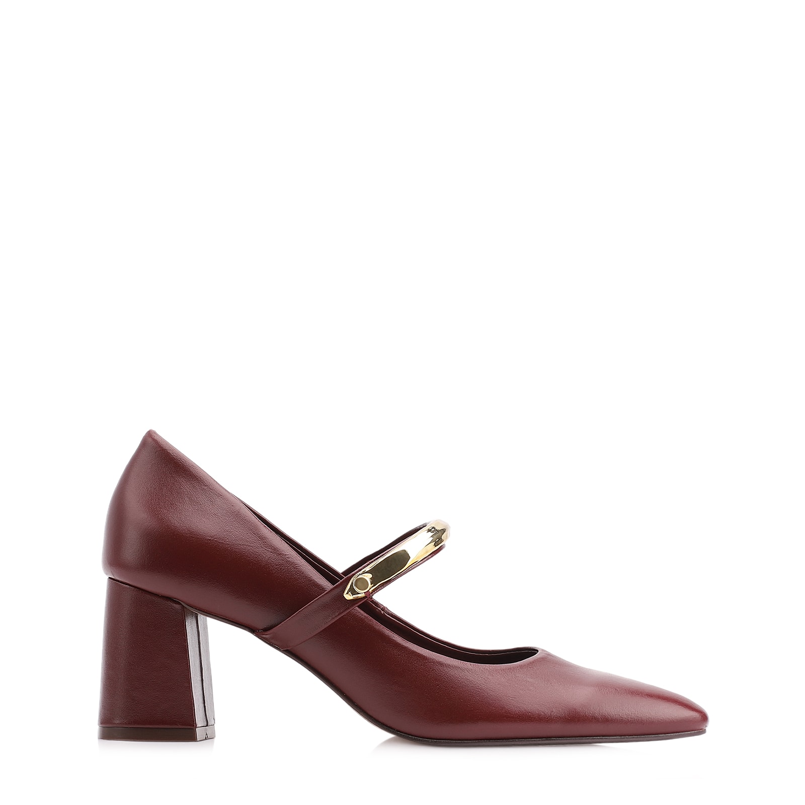 Scarpin Couro Vinho