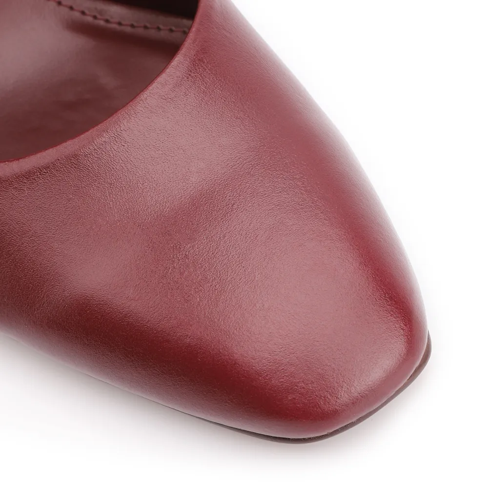 Scarpin Couro Vinho - imagem 7