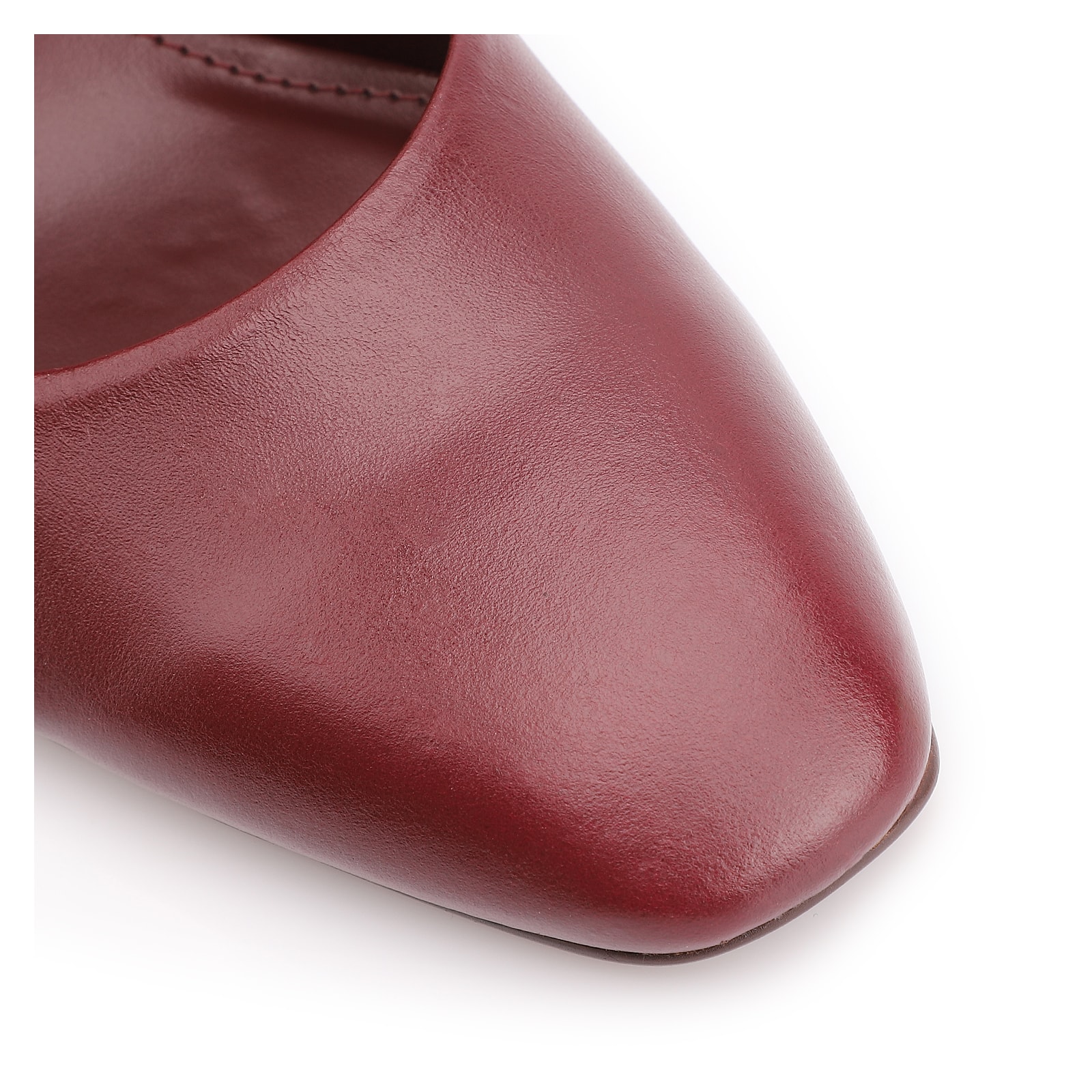 Scarpin Couro Vinho