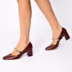 Scarpin Couro Vinho - imagem 2