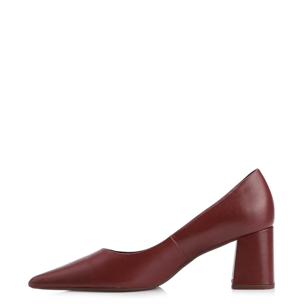 Scarpin Couro Vinho - imagem 5