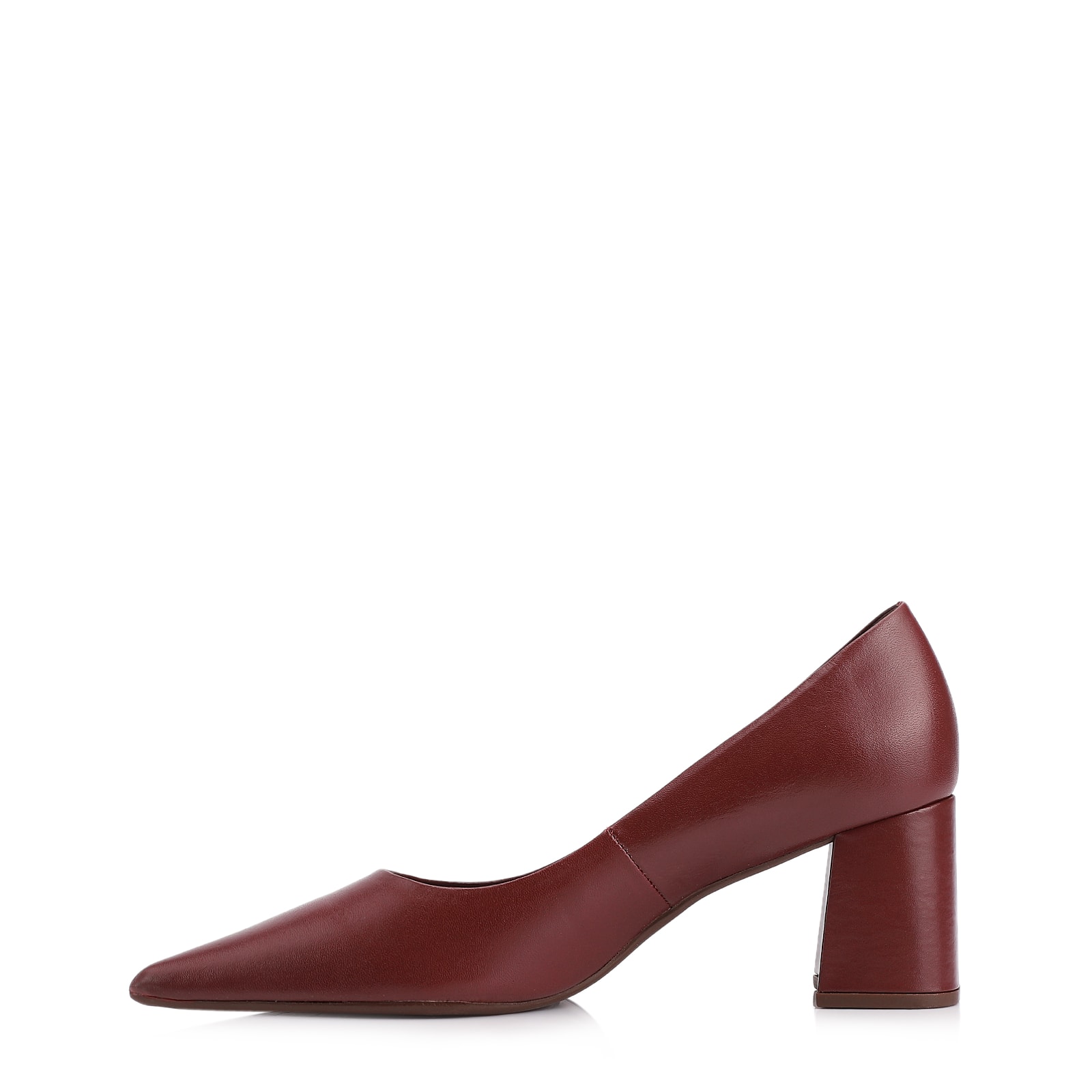 Scarpin Couro Vinho