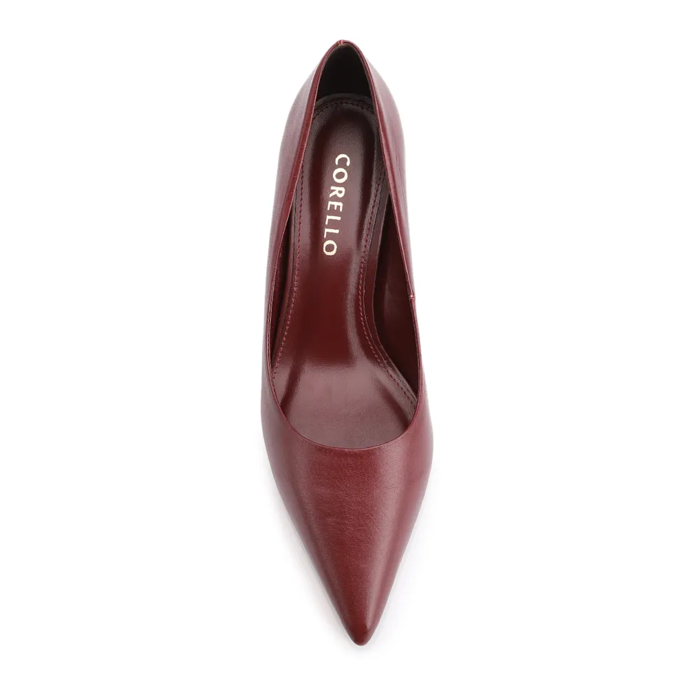 Scarpin Couro Vinho - imagem 6