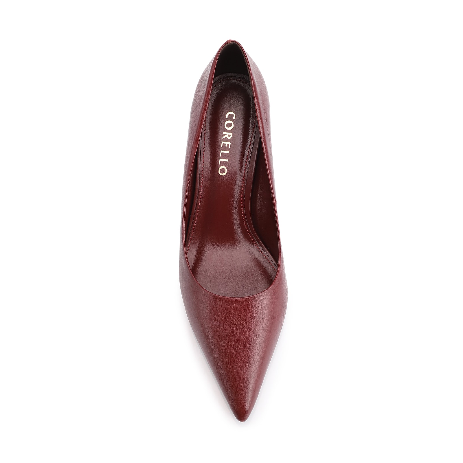 Scarpin Couro Vinho