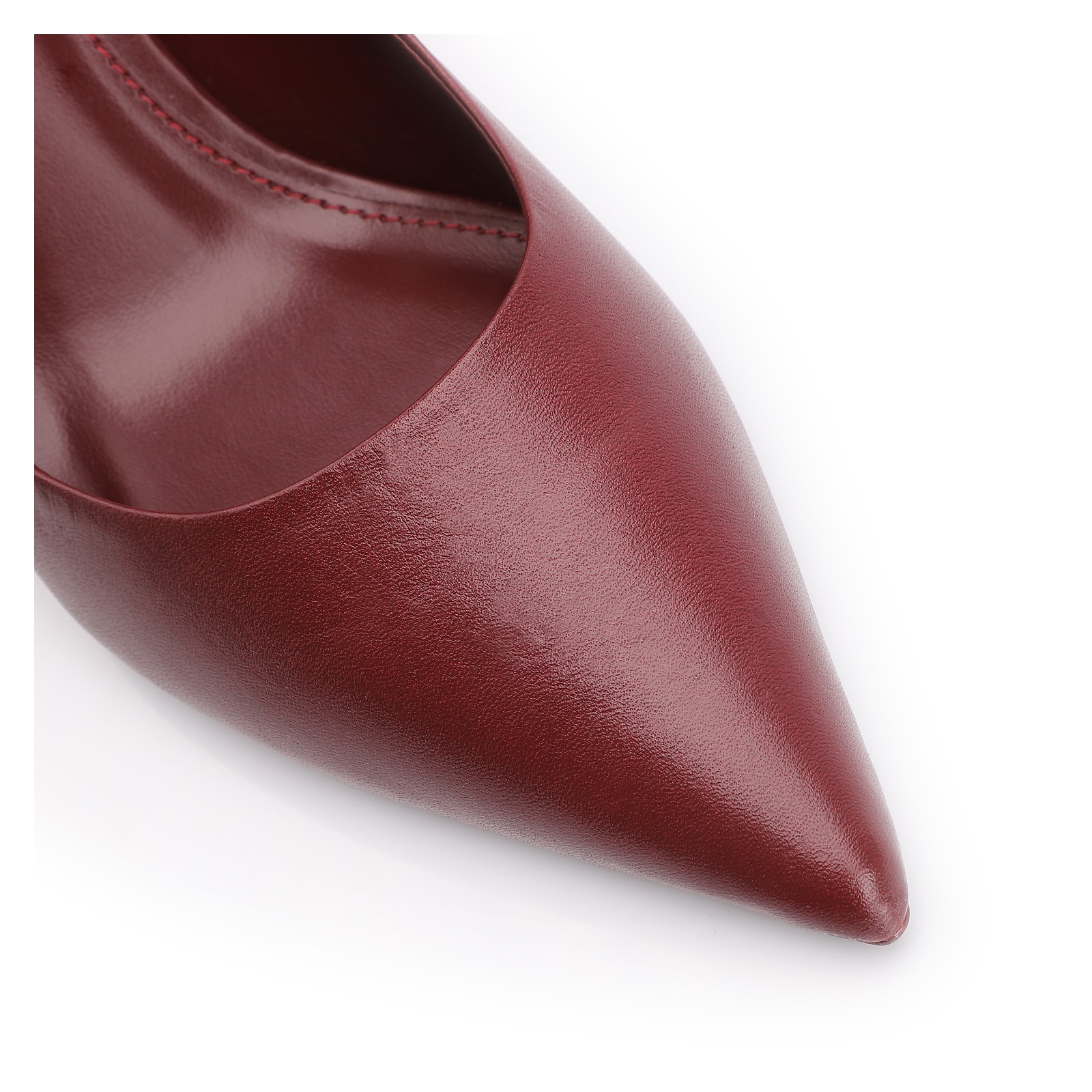 Scarpin Couro Vinho