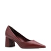 Scarpin Couro Vinho - imagem 1