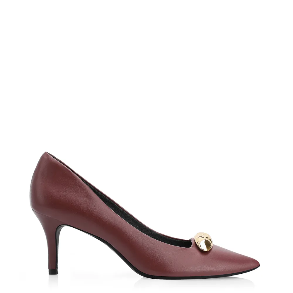 Scarpin Couro Vinho - imagem 3