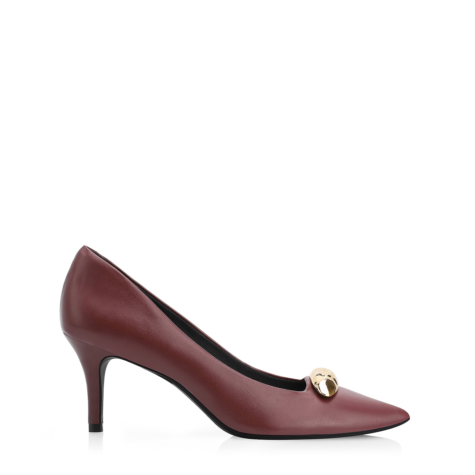 Scarpin Couro Vinho