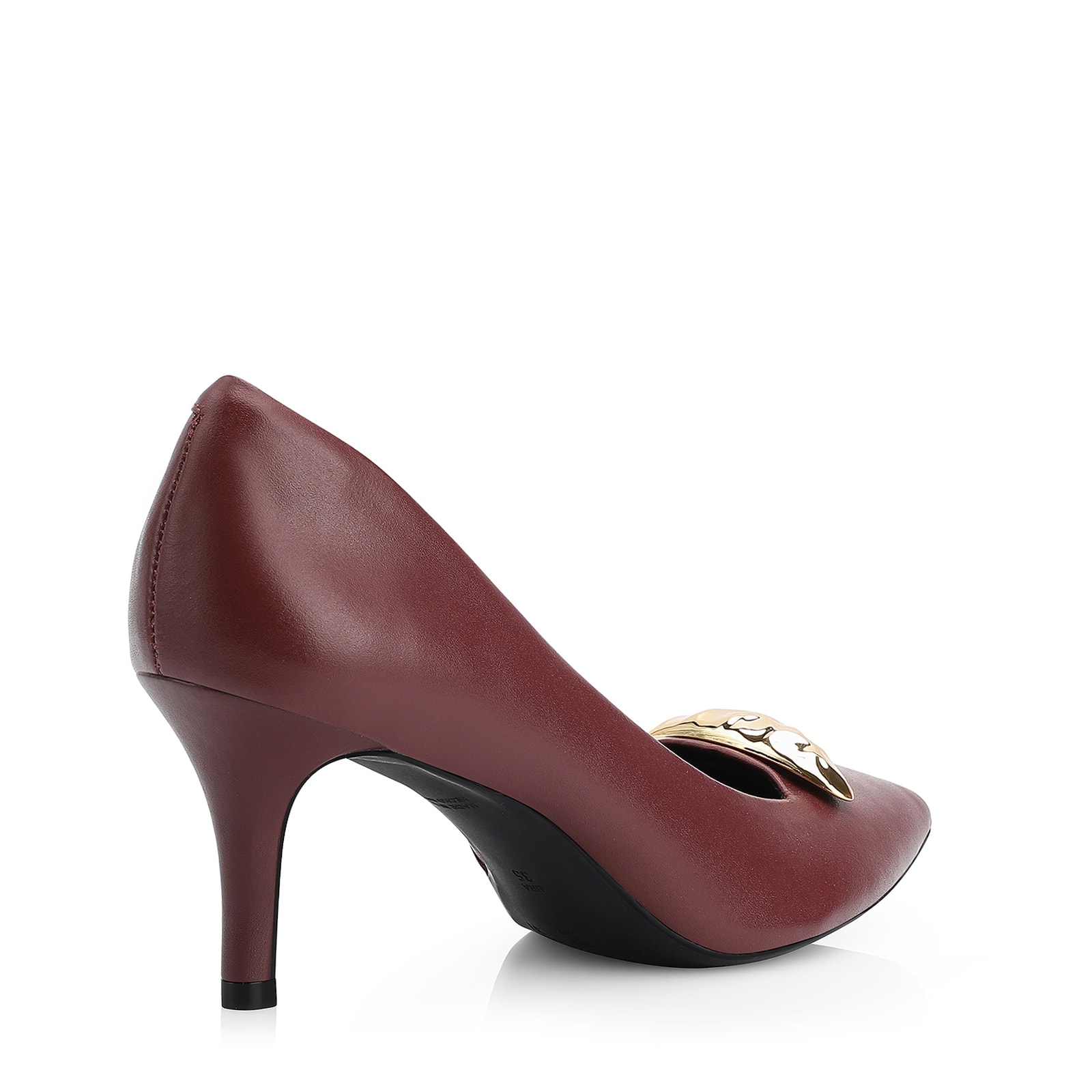 Scarpin Couro Vinho