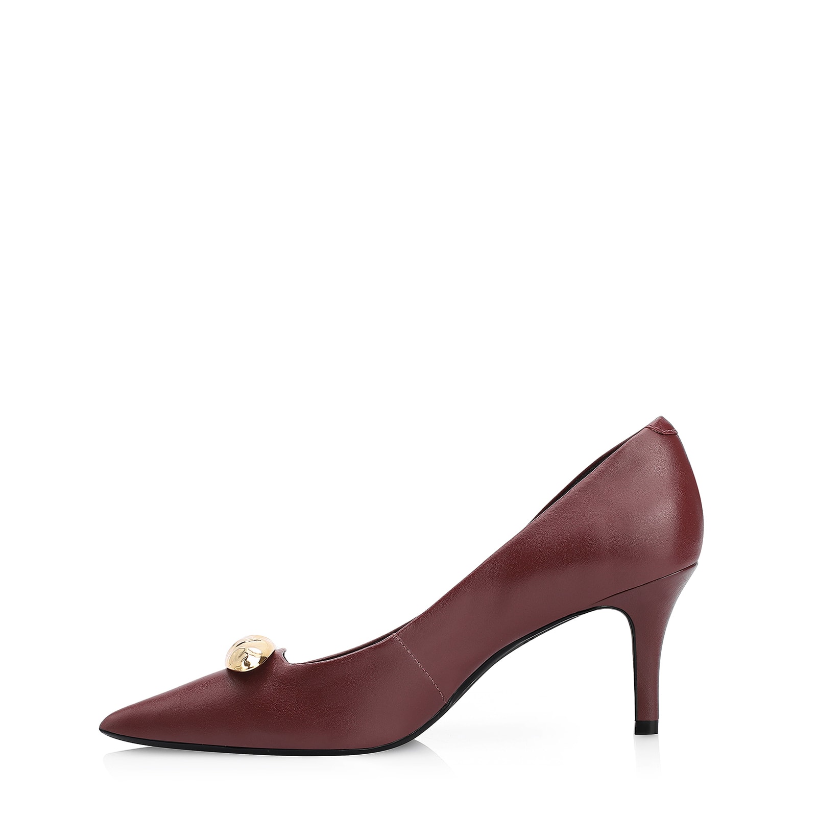 Scarpin Couro Vinho