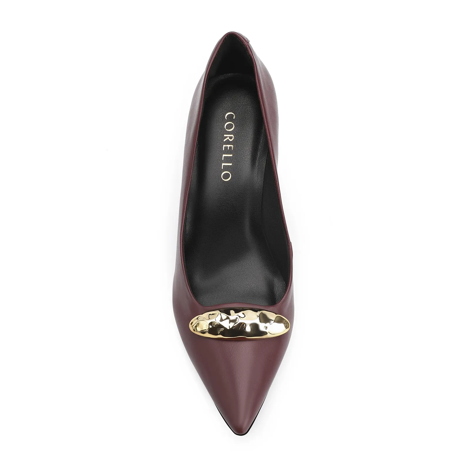 Scarpin Couro Vinho