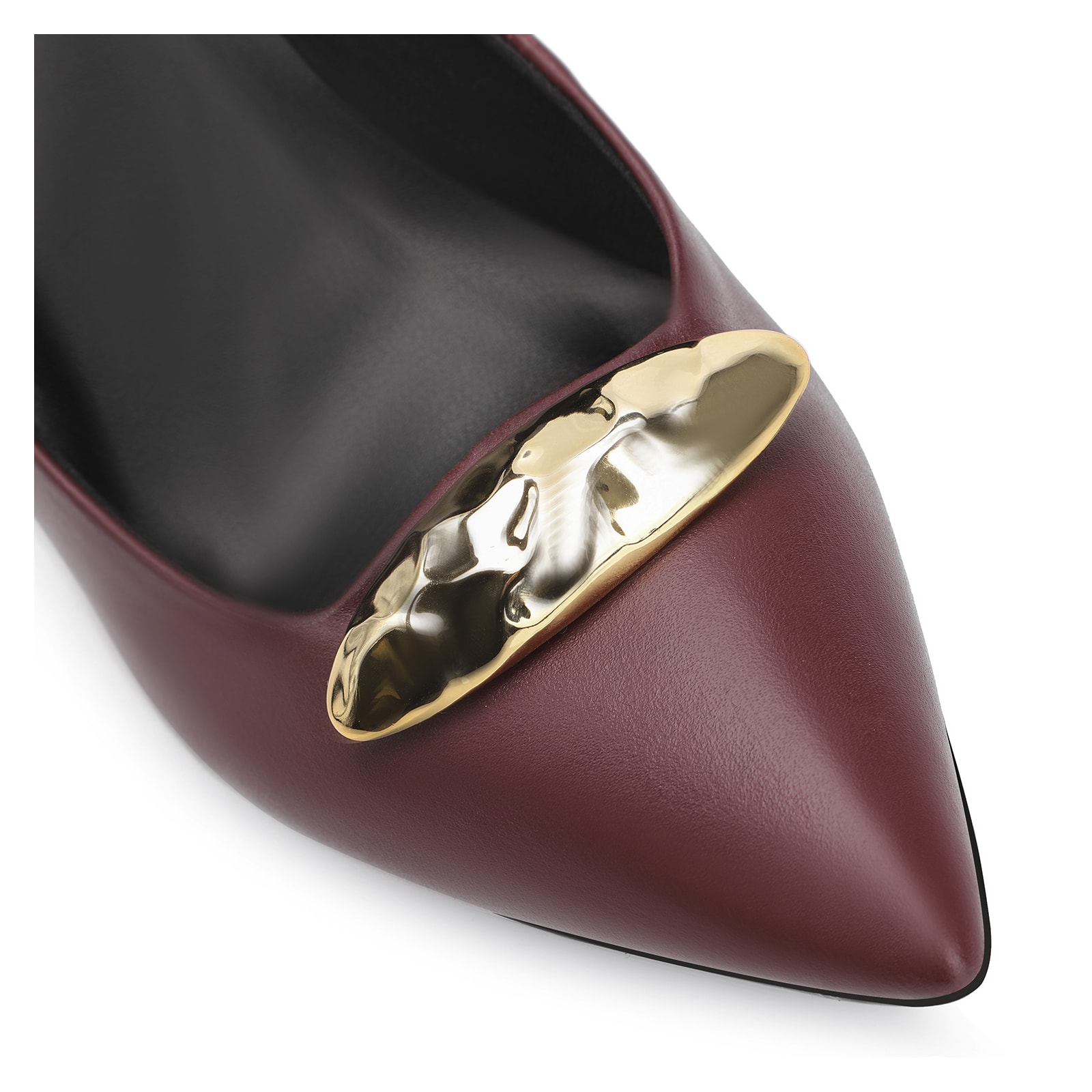 Scarpin Couro Vinho