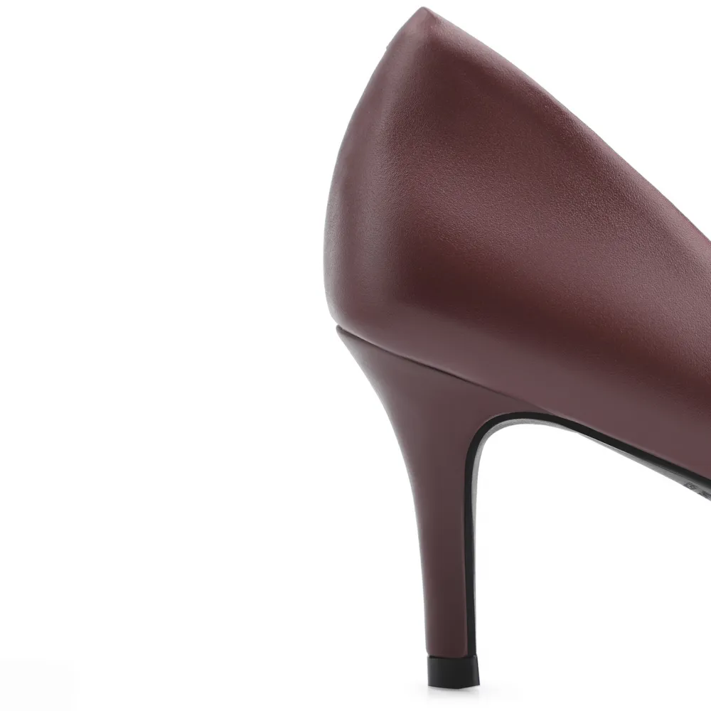 Scarpin Couro Vinho - imagem 8