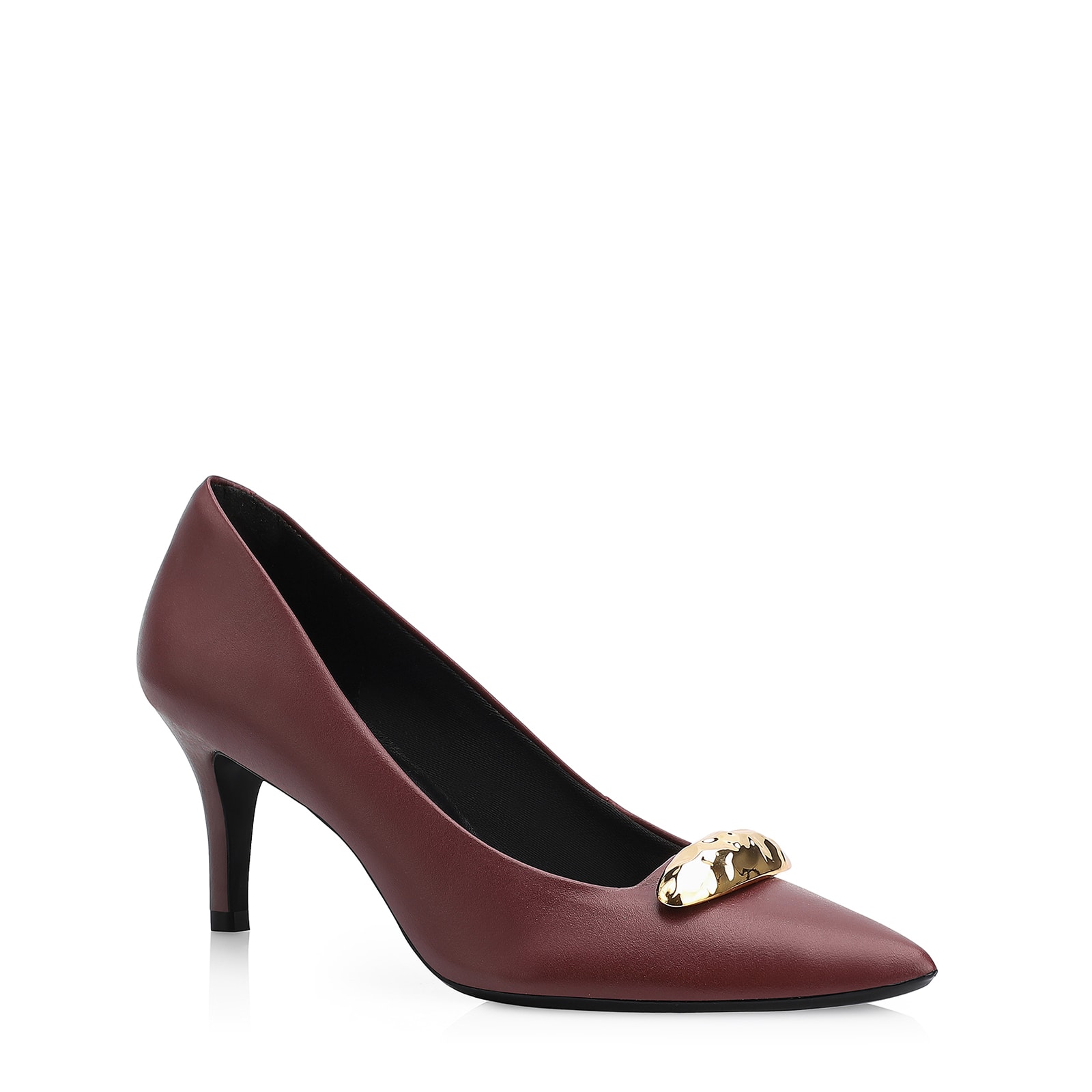 Scarpin Couro Vinho